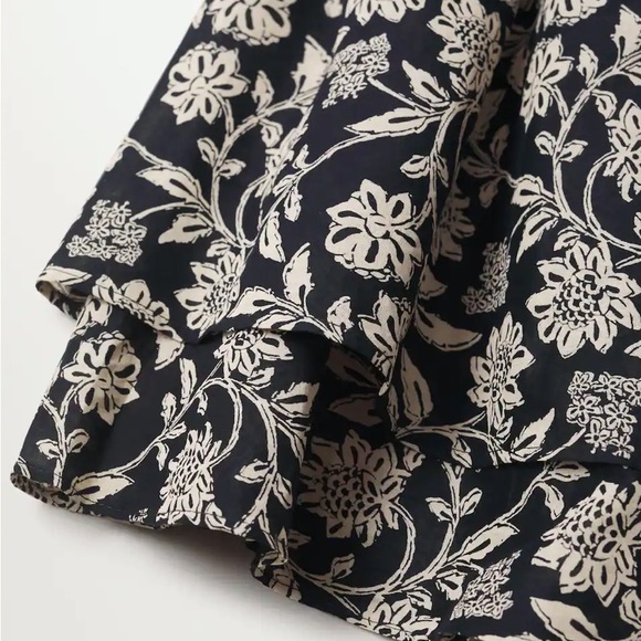 Mango skirt with flower pattern - Picture 3 of 7